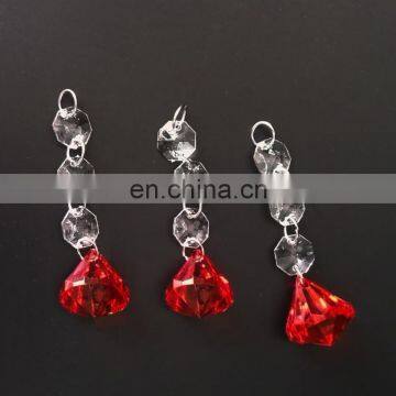 Party Decor Wedding Garland Diamond Clear Acrylic Crystal Lamp Pendant photo-2