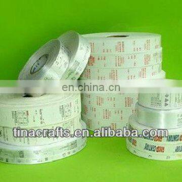 Printed satin labels