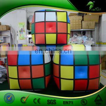 Advertising Vinyl Inflatable Rubik's Cube Helium Cube Beach Ball