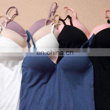 Viacin Wholesale Sexy Women Tank Top With Cups/wholesale Plain Tank Tops photo-2