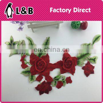 New Design 3D Red Flower Applique XY-6 photo-3