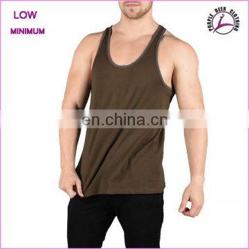 Men's gym wear tank top O neck sleeveless t shirt