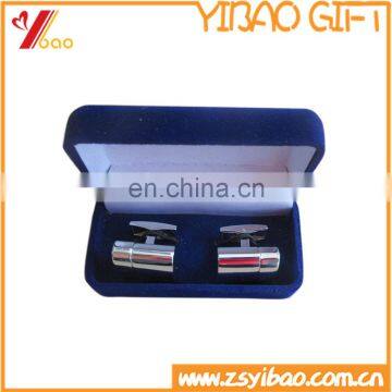 High class USB cufflinks with velvet box can printing or laser logo on the surface