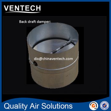 Hvac system GI sheet round duct volume control back draft air damper