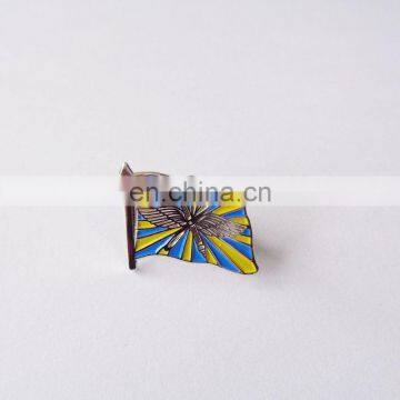 national flag design holiday souvenir promotional gift customized soft enamel metal badge