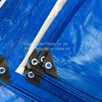 PE tarpaulin Standard tarpaulin water-proof covers coated fabrics blue/white tarpaulin any sizes
