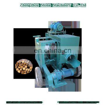 Wood tree processing machine for wood debarker