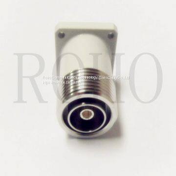 RF Coaxial Female Jack 32mm Sq Flange Mount 7/16 DIN Connector with M*3 Thread Pin