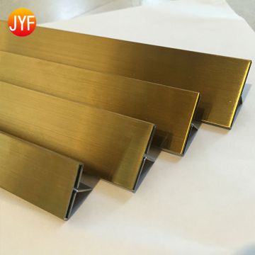 Never Miss Engineered Stainless Steel T Shape Corner Tile Trim