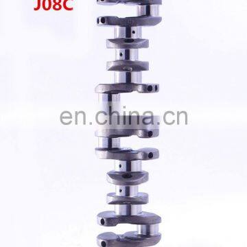 Factory Supply Diesel Engine Auto Parts Crankshaft HO7C HO7D JO8C K13D EK100 EM100 PIIC Crank Shaft