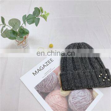 Knitted Beanie Hat Wholesale Cheap Plain Beanies Custom Unisex Knit Winter photo-2