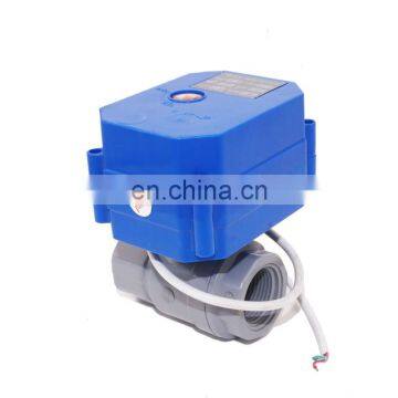 12V 5V 220V 24V DN15 DN20 UPVC CWX-60P 4NM Plastic Float Valve Cr04 Ball Valve