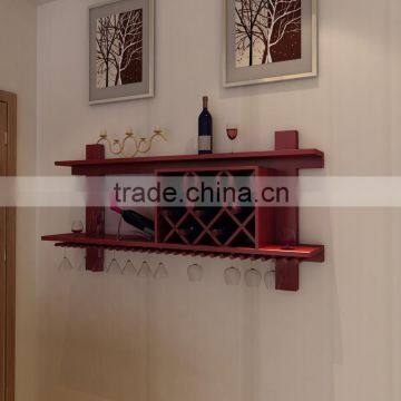 Custom Wall Hinging Wooden Wine Racks,wood Wine Storage Rack photo-2