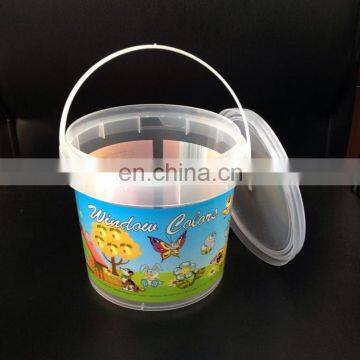 Горячее предложение: пластиковая ведро для йогурта объемом 1 литр, пищевого качества, прозрачное photo-3