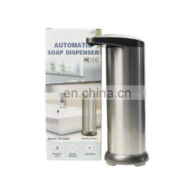 3 Level Adjustable Touch-Free Stainless Steel Sensor Liquid Soap Dispenser Automatic Hand Sanitizer Dispenser photo-3