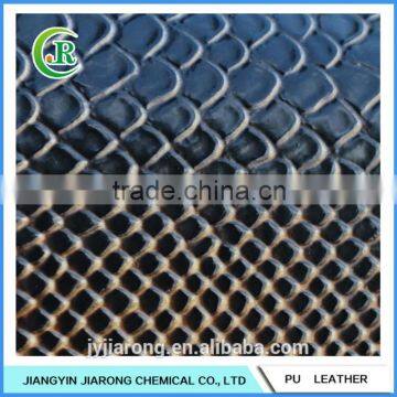 Snake Grain PVC Leather for Making Shoes photo-2