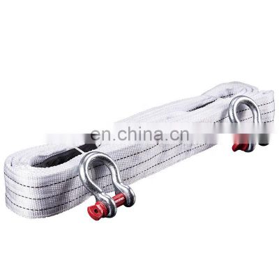 High tensile nylon car tow rope double braided recovery rope for towing 5m  6ton/12ton/18ton