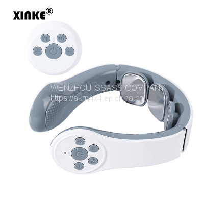 Intelligent Voice Call 3D Neck Massager Remote 2 Level Infrared Heating Pain Neck Care Massager photo-5