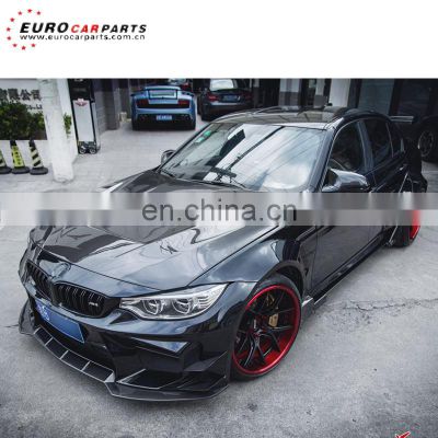 F80 M3 body kits fit for F80 M3 2014year body kits for M3 to EWB style body kits FRP with carbon fiber material