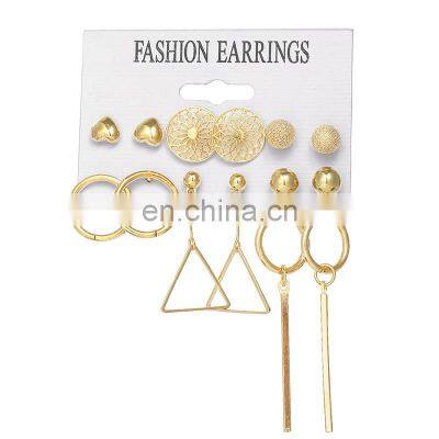 heart earrings jewelry earrings fashion european and american exaggerated earing sets earrings for women