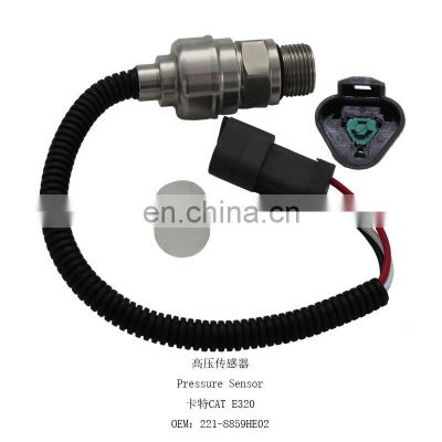 Excavator pressure sensor 221-8859 2218859 E312C E312D Hydraulic Pump Pressure Sensor