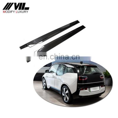 Aftermarket popular electric carbon fiber side skirt for BMW i3 2014-2020