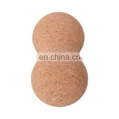 Wholesale High Density Natural Cork Massage Peanut Ball Customized Logo Neck Foot Massage Ball photo-4