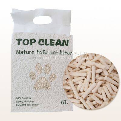 Tofu Cat Litter Pure Plant Fiber Soluble in Water Can Flush Toilet Tofu Cat Litter