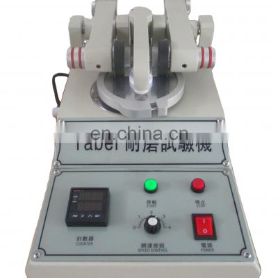 Universal weaving cloth leather wear-resistant test abrasion testing Rubber Abrasion Taber Tester Abrasion Wear Resistance