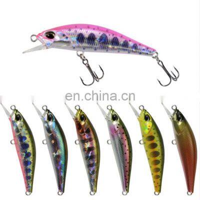 2021 Fishing Wobbler 5cm 4g Sinking Minnow Bass Freshwater Casting Fishing Lures Peche Isca Artificial