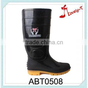 Manufacturing lady safety boots waterproof PVC high rain boots