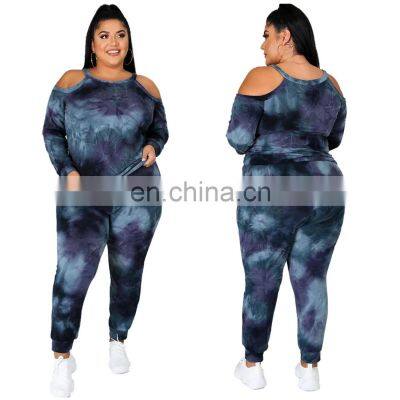 sweat pants 2021 joggin print tye dye add logo sets womens clothing two piece outfitsclothes custom sweater S-5XL