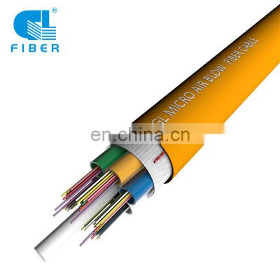 All Dielectric Singlemode Sheath-G.657A2 Fiber 12c 24c 36 core single mode Layer Stranding Micro air blown fiber optic cable