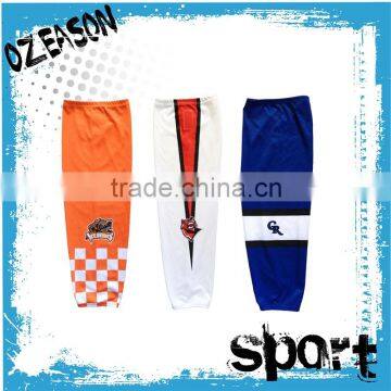 Promotional cheap price wholesale custom sublimation hockey socks