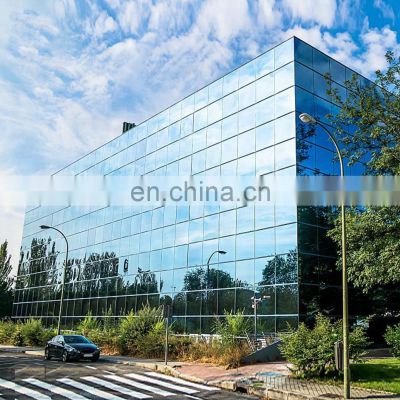 High quality glass curtain wall beautiful hidden frame curtain wall system for building