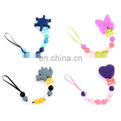 Food Grade BPA Free Soft Baby Pacifier Clip Silicone Beads for Gift photo-2