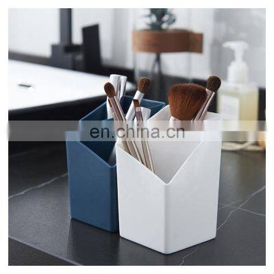 Square Pencil Cups Desktop Makeup Brush Storage Organizer for School Office Home Desk Supplies photo-5