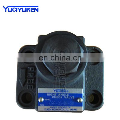 YUKEN right angle check valve CRG-03/06/10-04/35/50-50 CRT-03-5-30 Yuci hydraulic valve