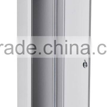 White Folding Single Door Police Uniform Steel Locker / Employee Storage Metal Locker photo-2