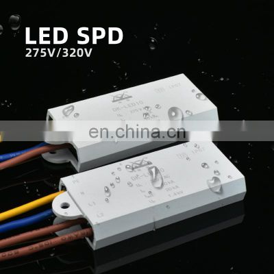 LED SPD 5KA/10KA Ultra Slim Thermally Protected Parallel Connection Led Surge Protector For Outdoor Light