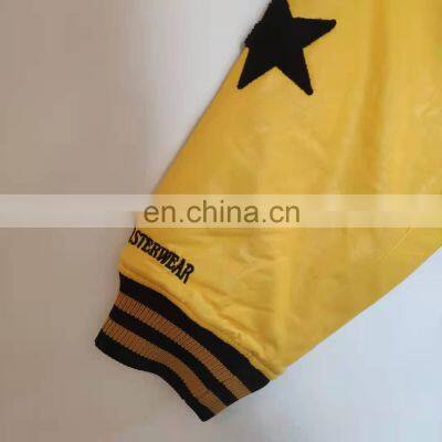 Custom Satin Varsity Jacket/ Custom Made Satin Varsity Jacket/ Satin Baseball Varsity Jacket photo-4