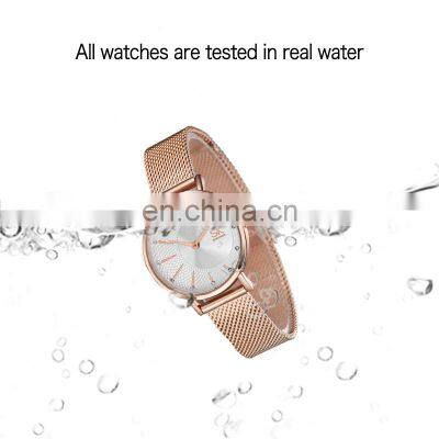 SHENGKE K0093L Novel Women's Rose Gold Mesh Watch New Fashion Brand Beautiful Lady Quartz Wristwatch photo-3