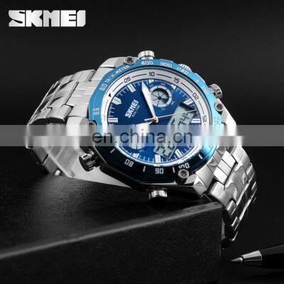 1204 Set Watch Stainless Steel Waterproof Wristwatch Skmei Wholesale Factory Elegance Fashion Watches Men Hour Quartz