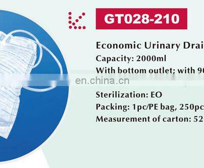 Economic Urine Bag High Quality Pvc Material Medical Disposable 2000ml Urine Collection Bag photo-4