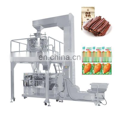 Cook Shrimp Feet Chicken Freeze Food Tuna Meat Material Weigher Machine Pack Machine For Beef Jerky