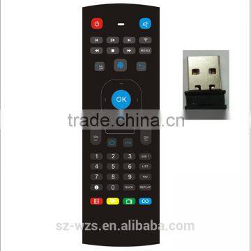 High Quality universal Air/fly Mouse Remote control for LED/LCD TV,Set Top Box andplayer etc