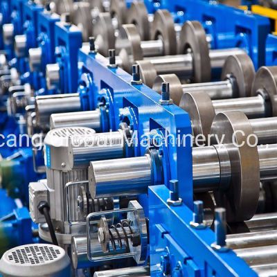 Color Steel CZ Purlin High Speed Cold Roll Former Machine Lipped Channel Flashing Machine