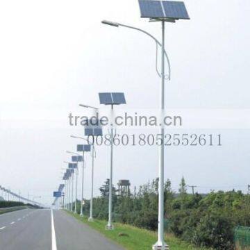 hot sell wireless street light control with steel pole solar power light