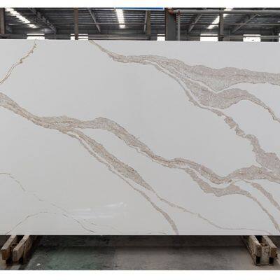 Code：7289，Calacatta artificial stone quartz slab kitchen countertops