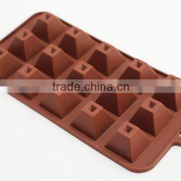 15-Cavity flexible custom chocolate bar molds